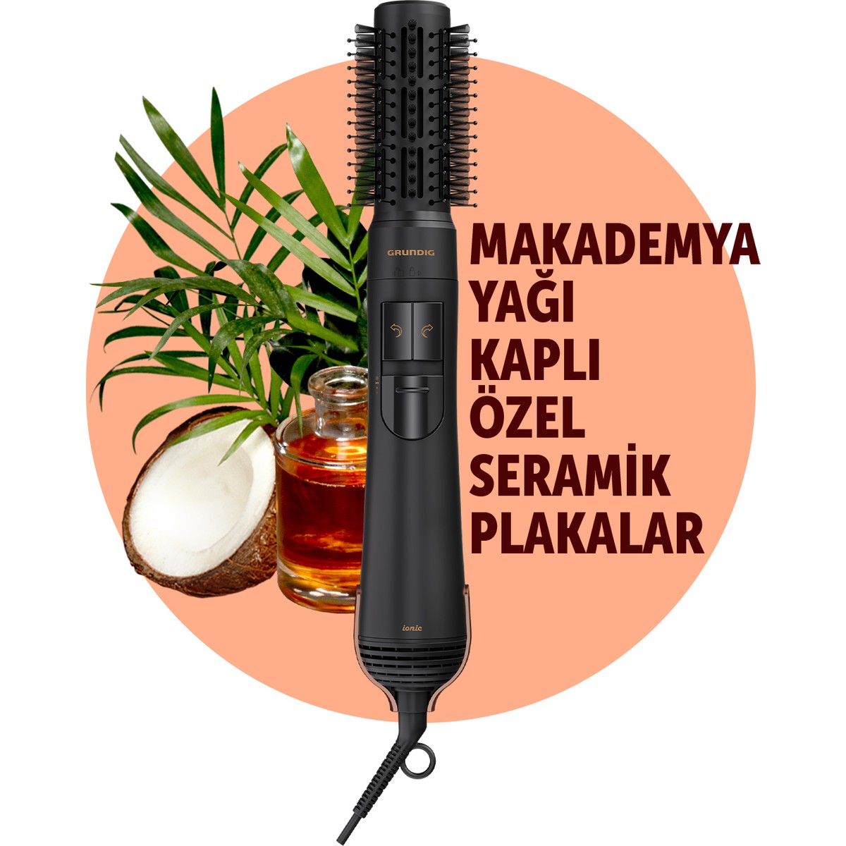 HS 7080 NaturaShine Saç Şekillendirme Fırçası